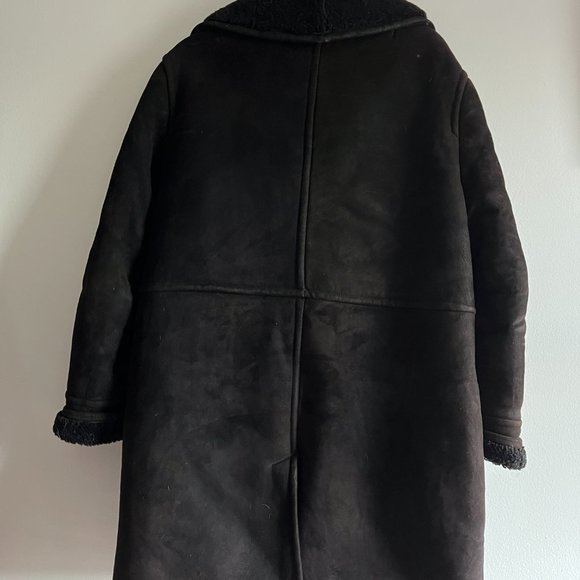 Vintage | Brown Shearling Coat - Picture 2 of 3